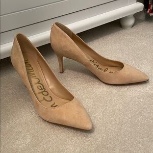 Sam Edelman Women's Suede Nude Tan Pumps